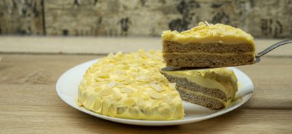 Mandlový Ikea dort bez cukru – Švédský mandlový dort